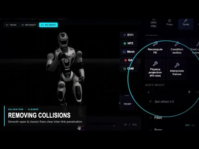 Pipeline retargetingu ruchu z motion capture